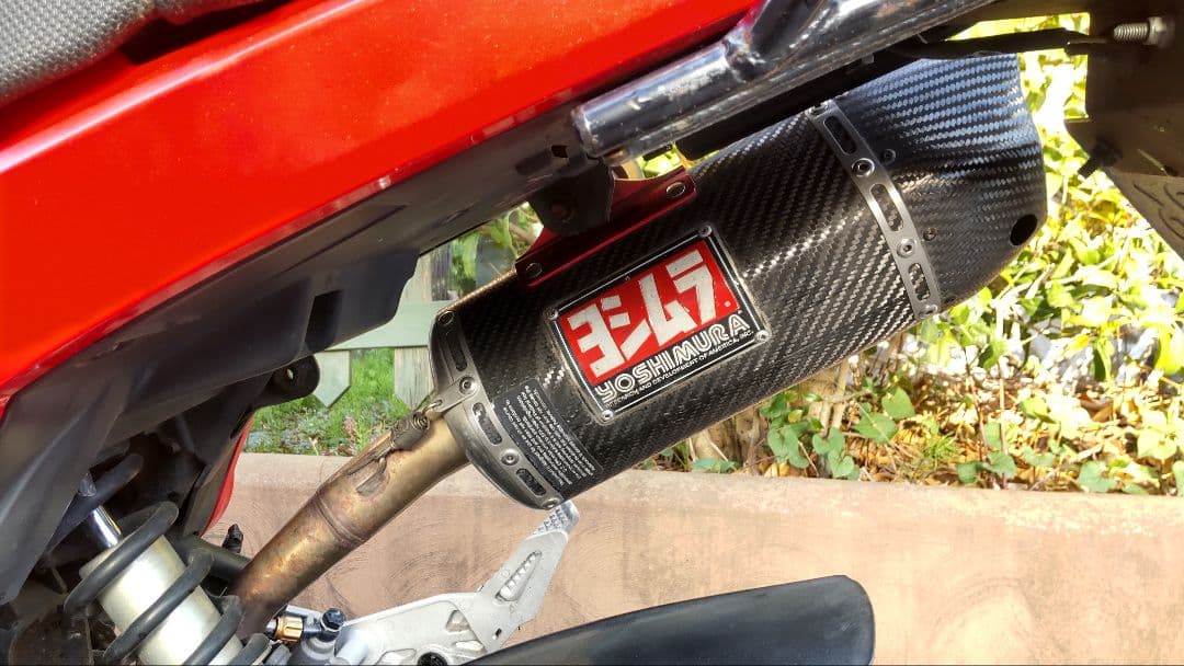 グロムjc61用USヨシムラスリップオンマフラー RS-4 カーボン