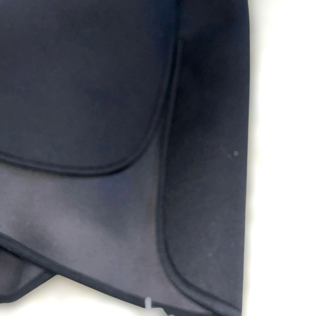 [美品]trefleトレフルノーカラーパールポケットボンディングコート黒Fサイズ