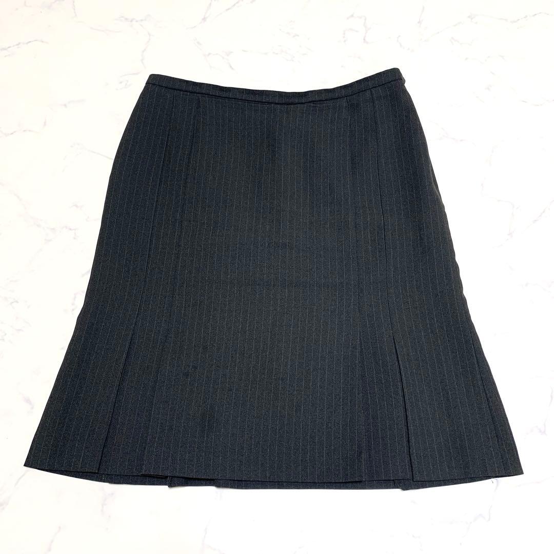 【洗える　特大4L！】セロリー　3ピースセットアップ　高級事務服　ストライプ