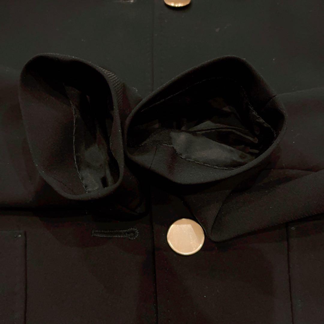 新品 未使用 Max Mara ノーカラージャケット 黒 36 マックスマーラ