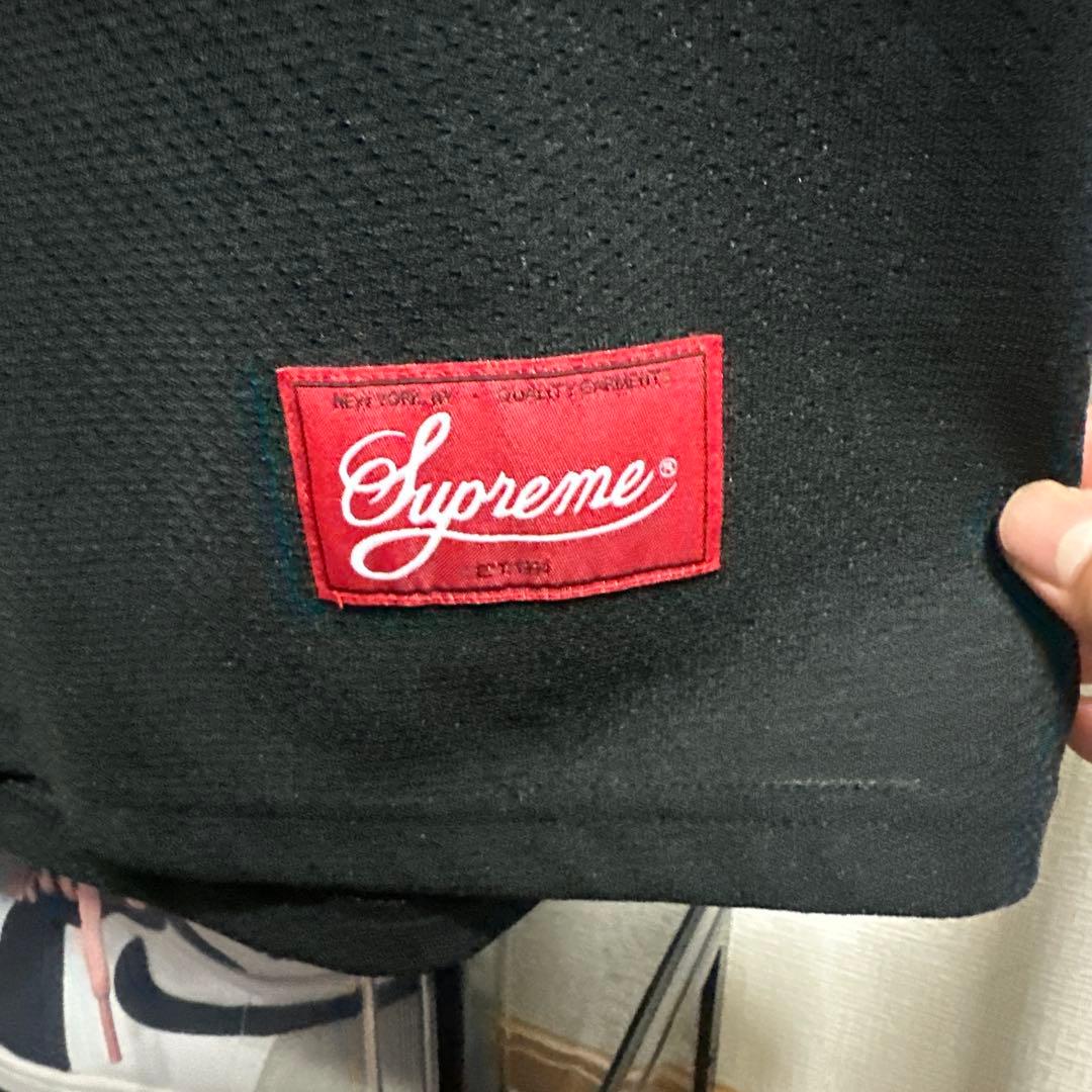 Supreme フットボールシャツ　ブラック