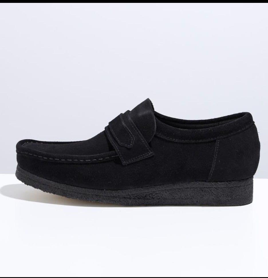 CLARKS ORIGINAL ワラビーローファー メンズ スエードブラック