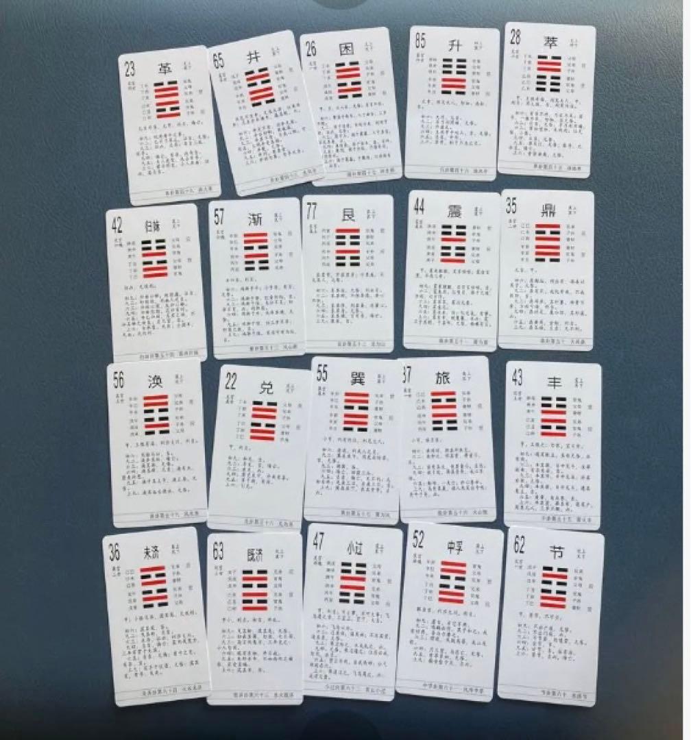 断易入門　易経・易占・六十四卦カード(80枚拡大版) 易学　易断　五行易