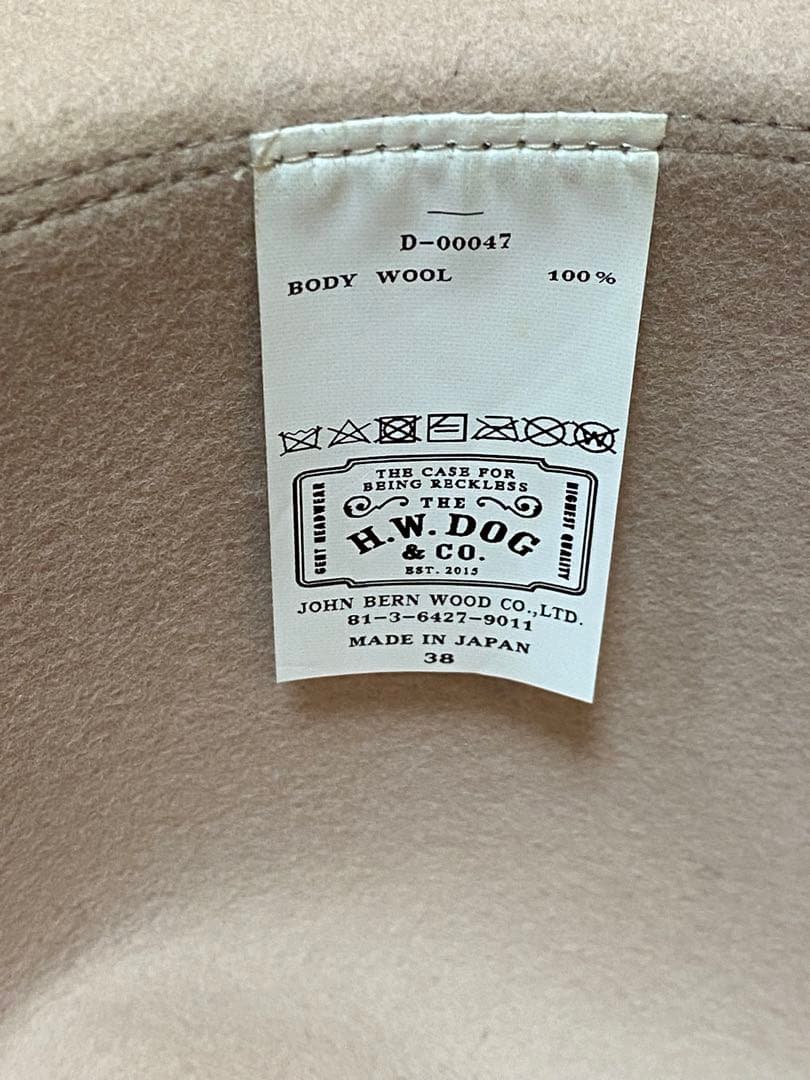 THE H•W•DOG &Co ウールフェルトハット