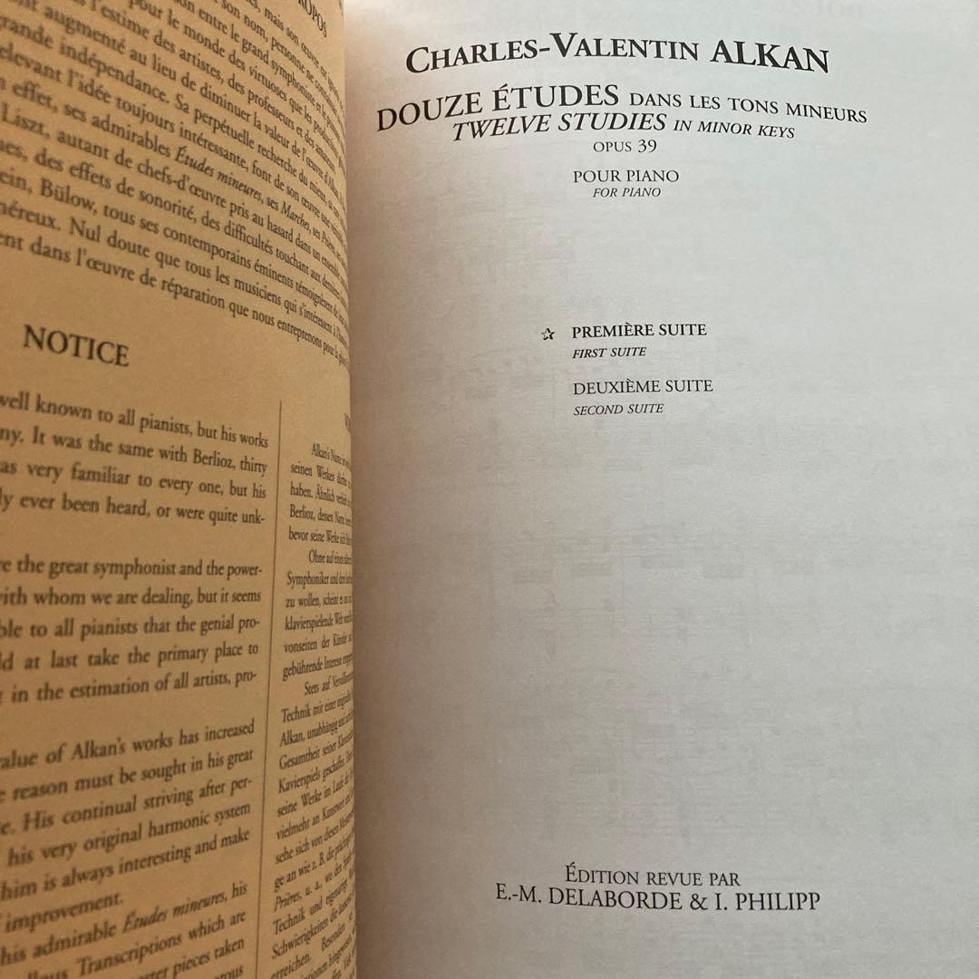 Ch.V.ALKAN/ DOUZE ÉTUDES