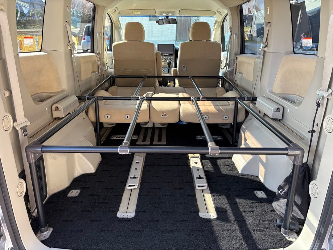 デリカd5 フルフラット　ベッドキット　だいだい3089②