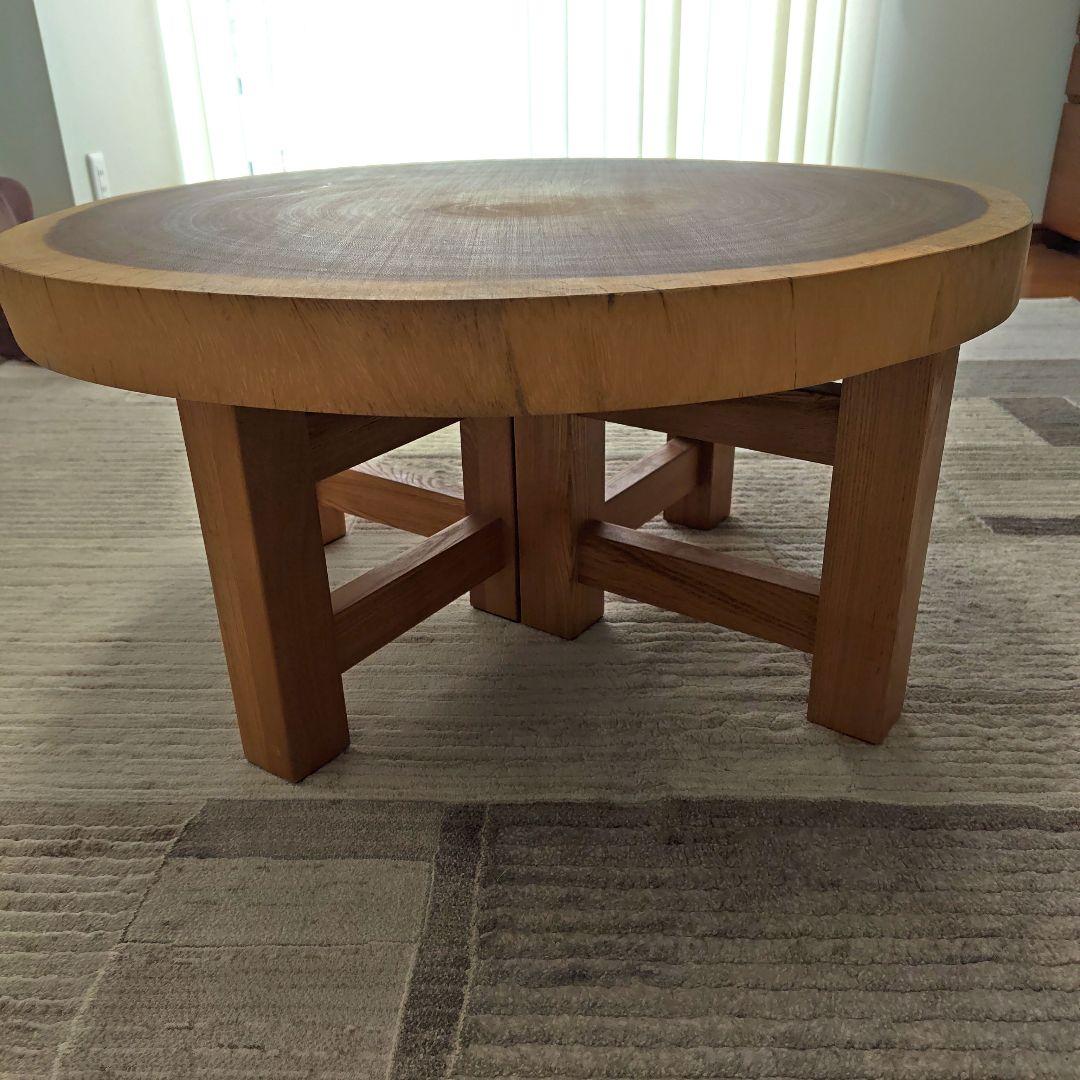 モンキーポッド（無垢輪切り1枚板）脚付き