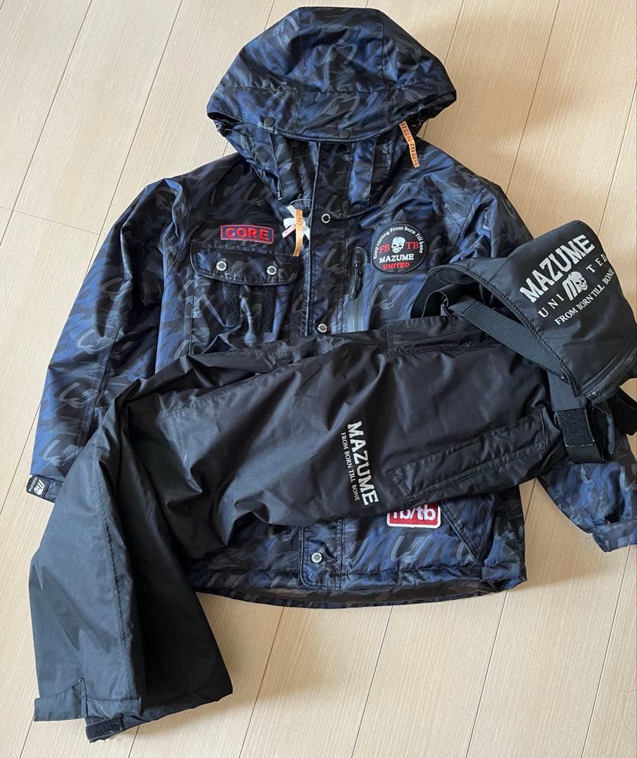 マズメ コアオールウェザースーツ Mサイズ　防寒防水