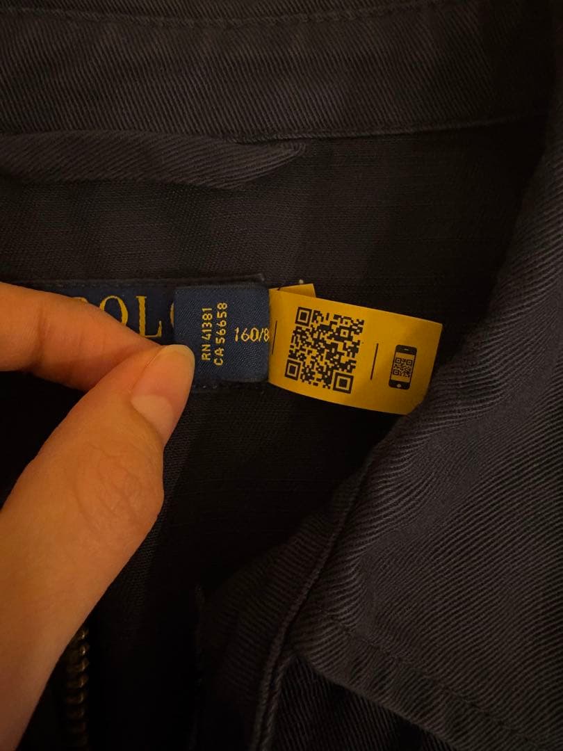 ポロラルフローレン ドリズラージャケット ダブルジップ ジャンパー ネイビー紺S