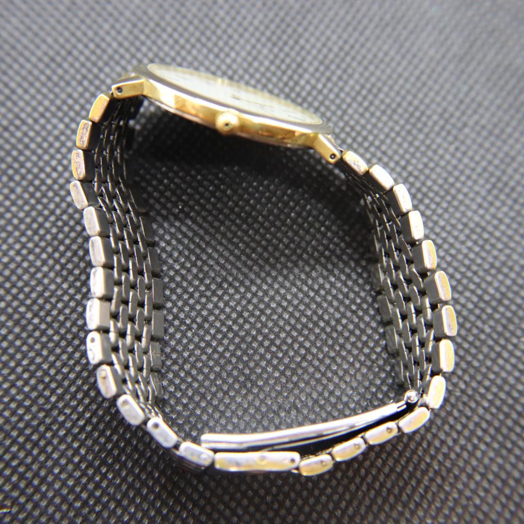 オメガ　デヴィル　腕時計　白　メンズ　ビンテージ　32ｍｍ　ラウンド　クオーツ