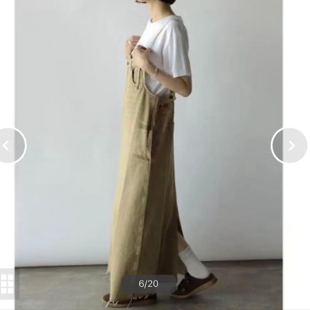 新品ヤマダヤ　ラディエイト アシメフロントデニムジャンパースカート