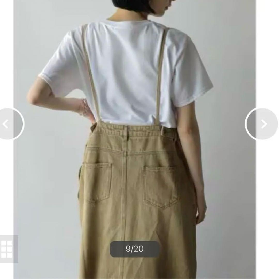 新品ヤマダヤ　ラディエイト アシメフロントデニムジャンパースカート