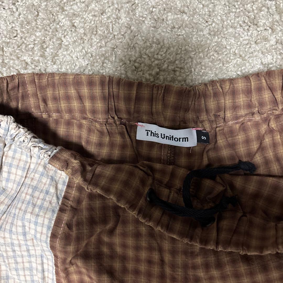 b*o様 this uniform チェックパンツ