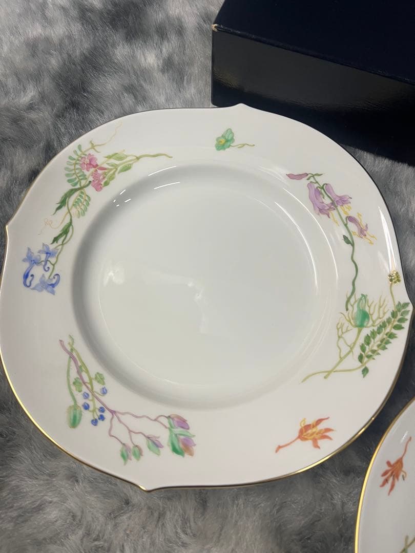 マイセン フローラ ヴェレンシュピール　プレート 2枚　ケーキ皿