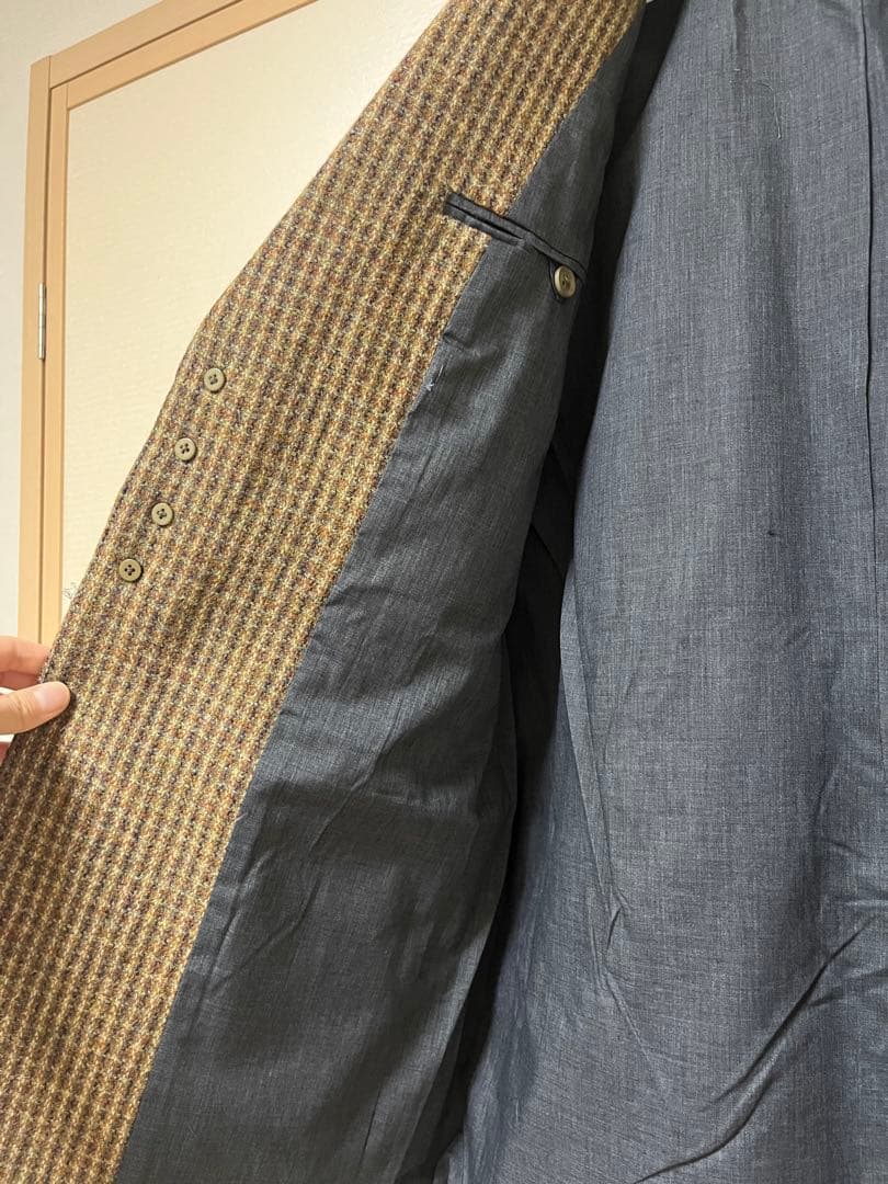 ジャケット・アウター Wool100% Check Jacket 36