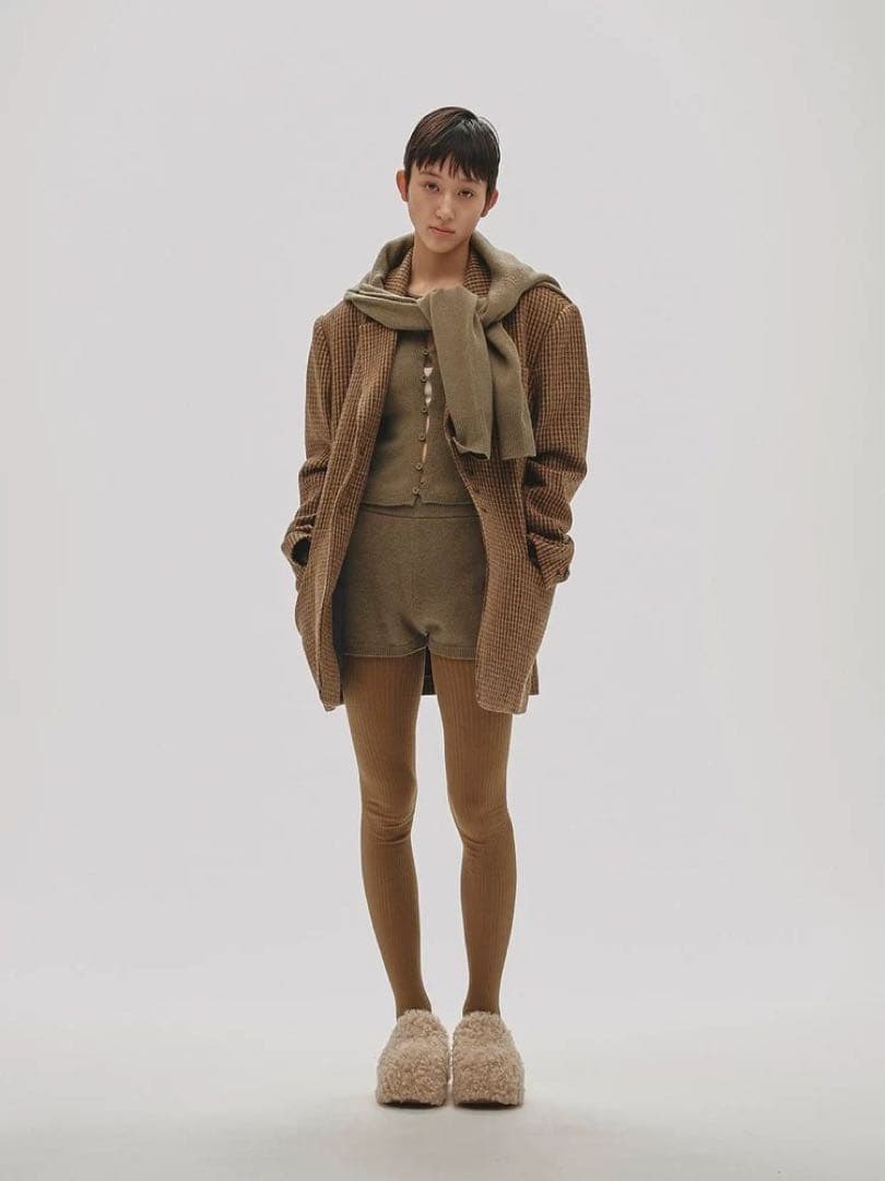 ジャケット・アウター Wool100% Check Jacket 36