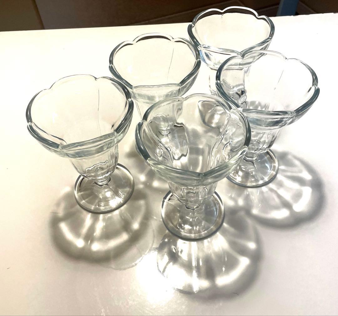 昭和レトロ　パフェロンググラス 12個セット　おまけ1個付き