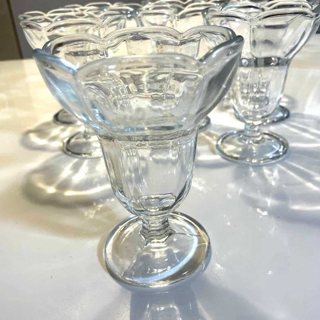 昭和レトロ　パフェロンググラス 12個セット　おまけ1個付き