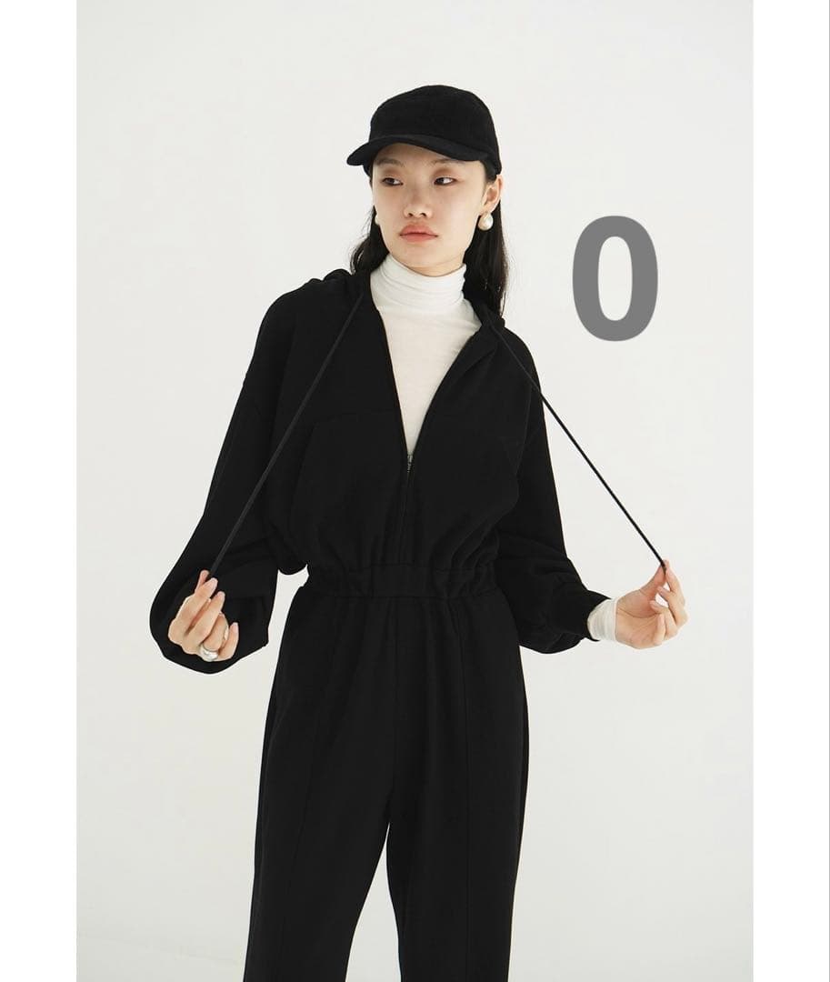 CLANE HOODED SWEAT ALL IN ONE ブラック　0