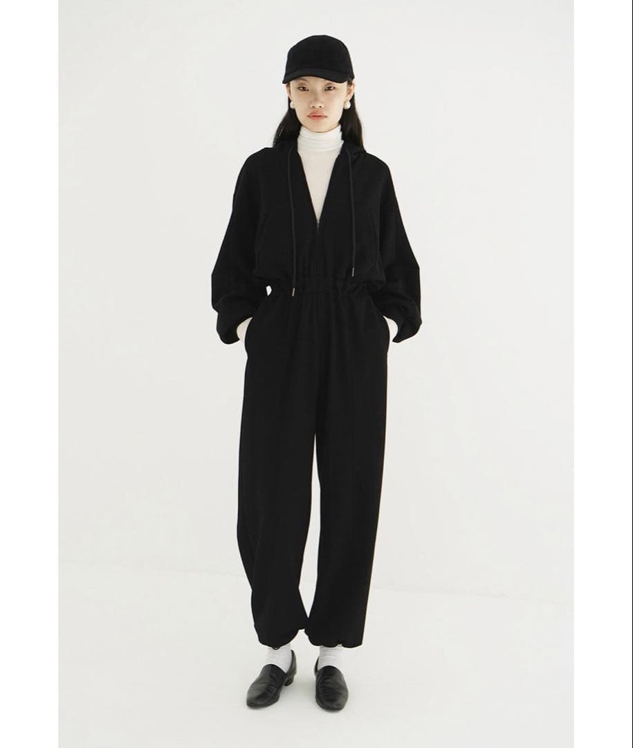 CLANE HOODED SWEAT ALL IN ONE ブラック　0