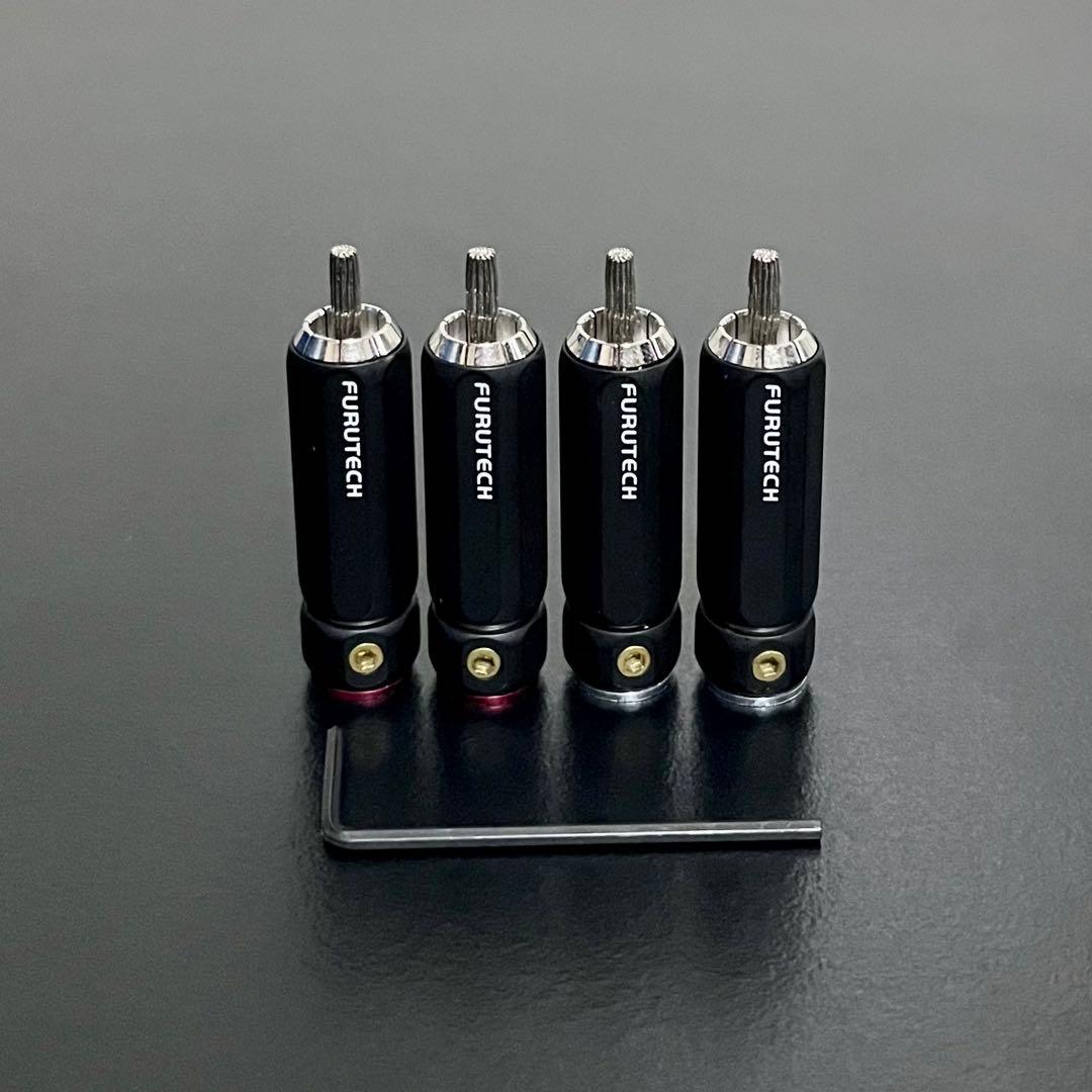FURUTECH FP106(R) RCA ピンプラグ ロジウムメッキ 4個