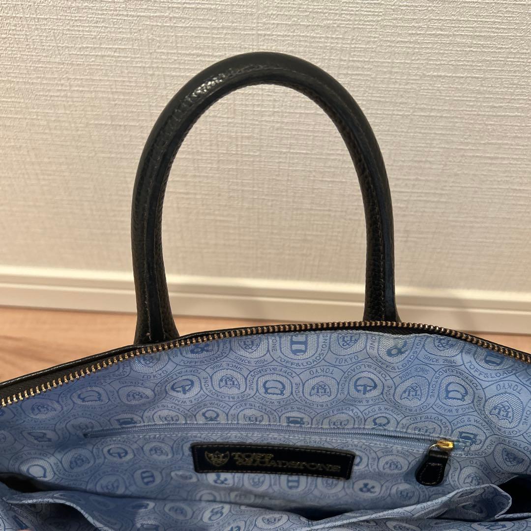 【TOFF&LOADSTONE】レディースブリーフケース 黒レザー