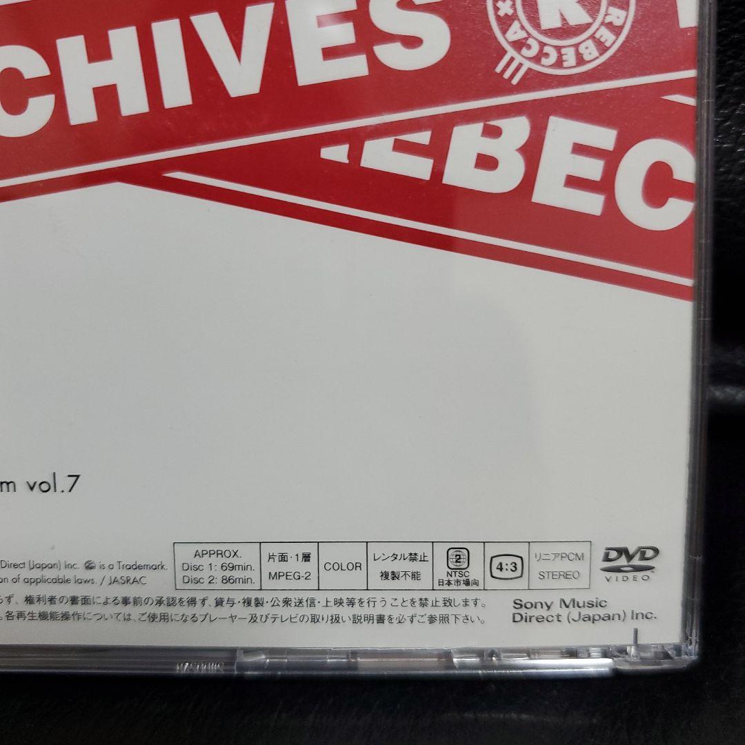 REBECCA ARCHIVES　※ブックレット未開封