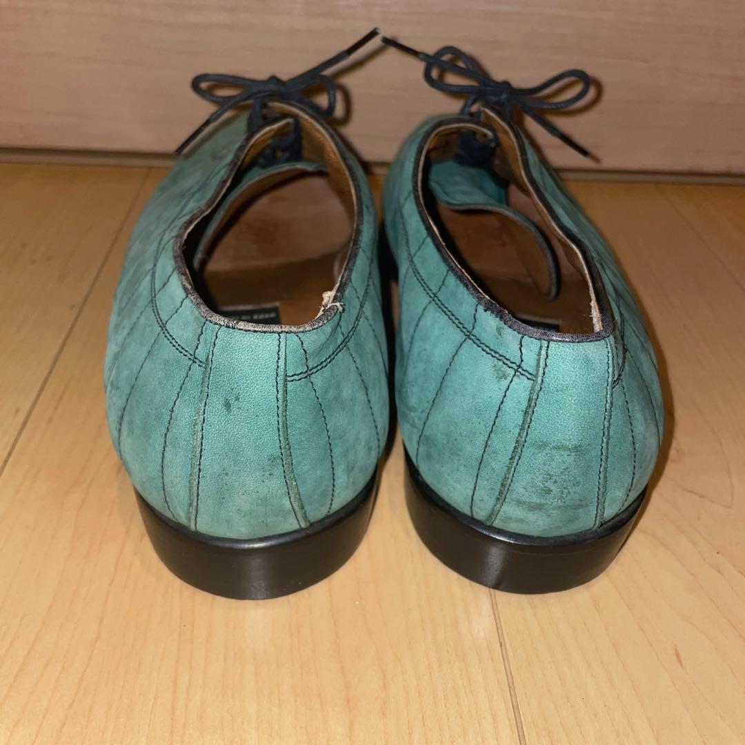 イタリア製80'sデッドストック ヴィンテージレアカラースウェードレザーシューズ