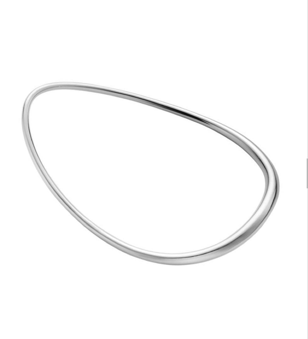 ジョージジェンセン　オフスプリング　シルバー オーバル バングル