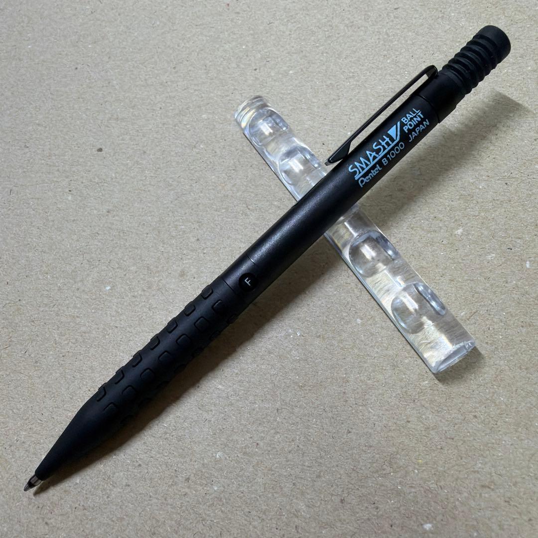 新品 廃盤 ぺんてる SMASH スマッシュ ボールペン B1000 ブラック