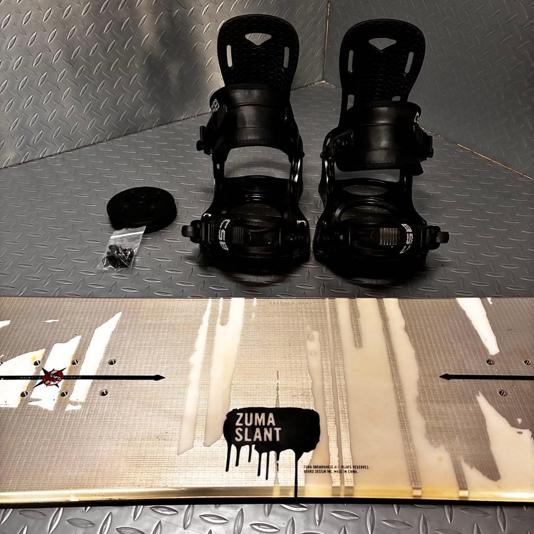 【メンズ】ZUMA SLANT 153cm CSB スノーボード2点セット
