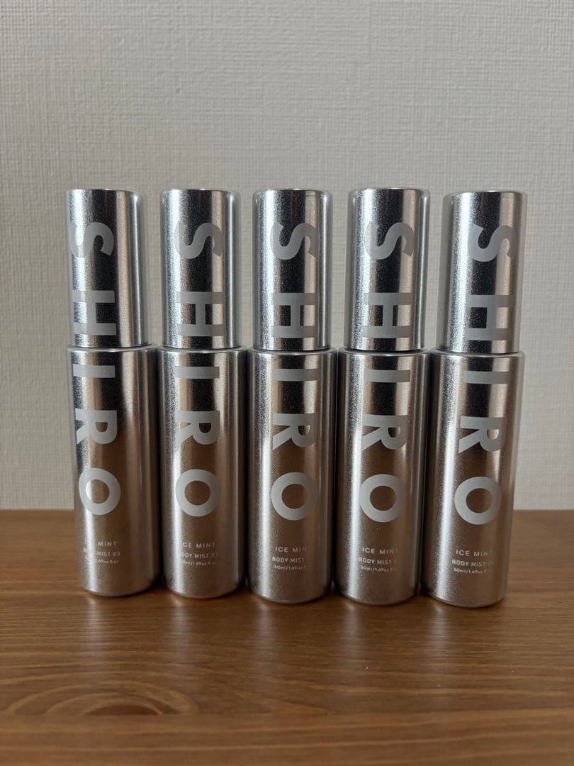 【新品】SHIRO アイスミント ボディミスト エクストラクール5本セット