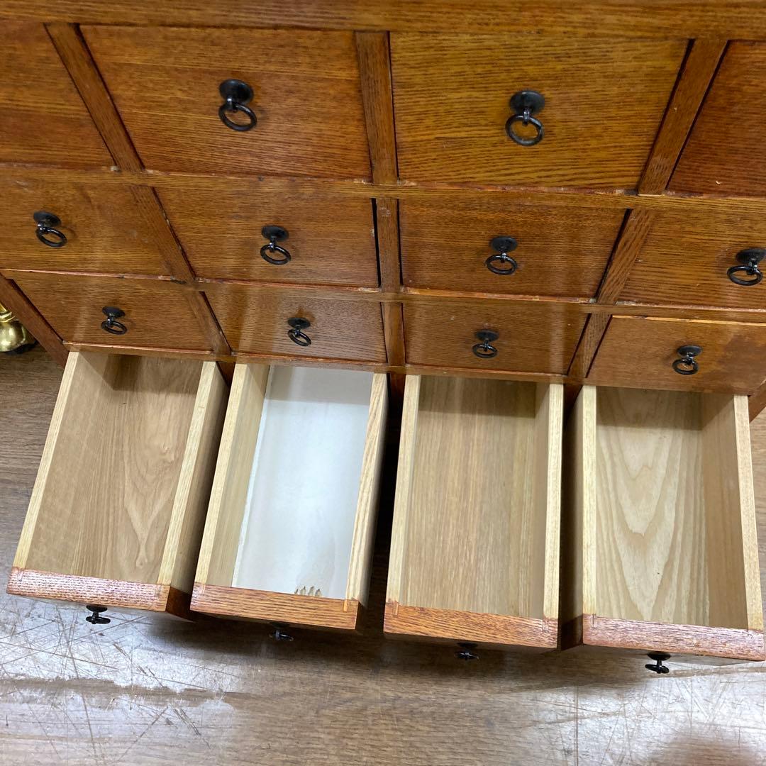 アンティーク薬箪笥　引き出し16個