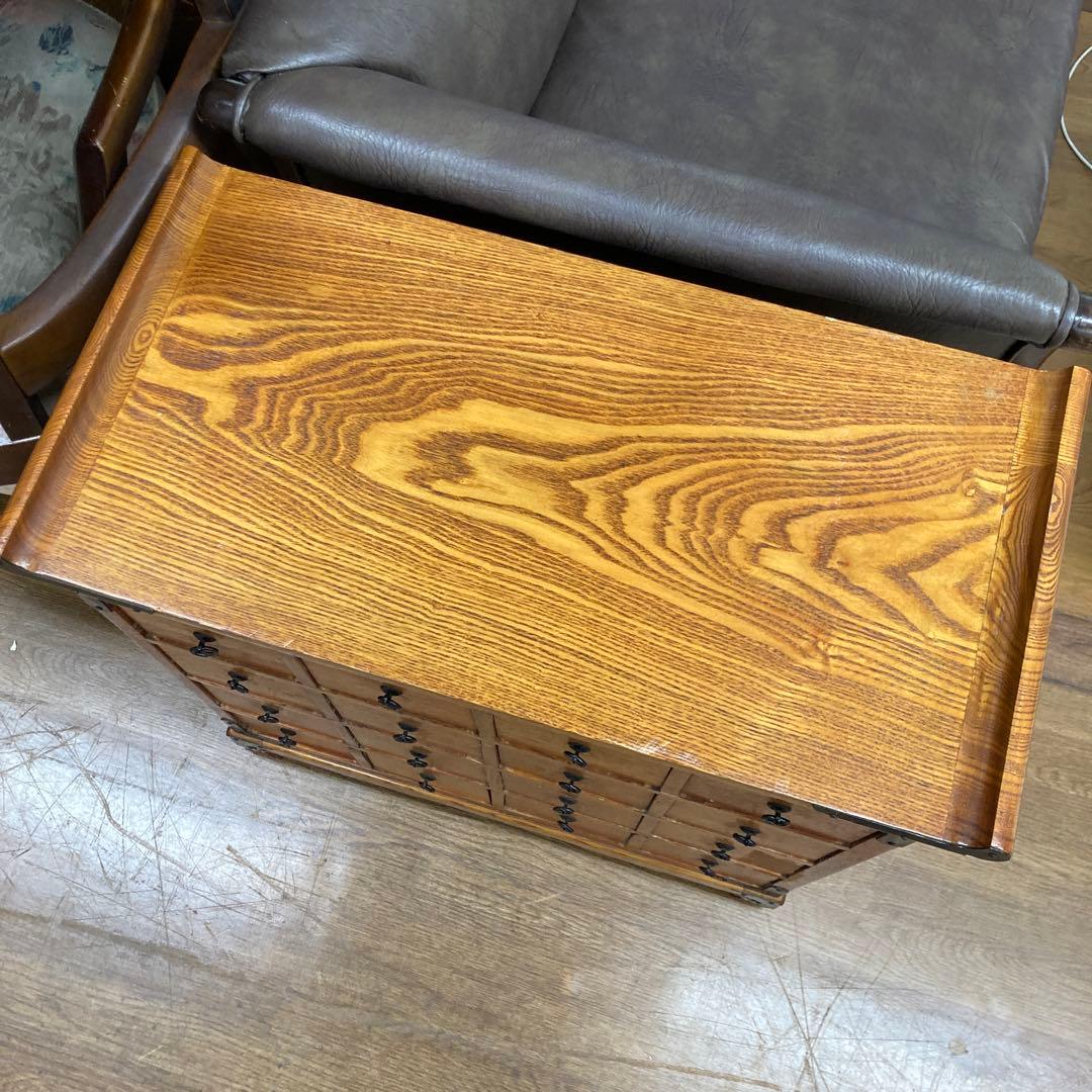 アンティーク薬箪笥　引き出し16個