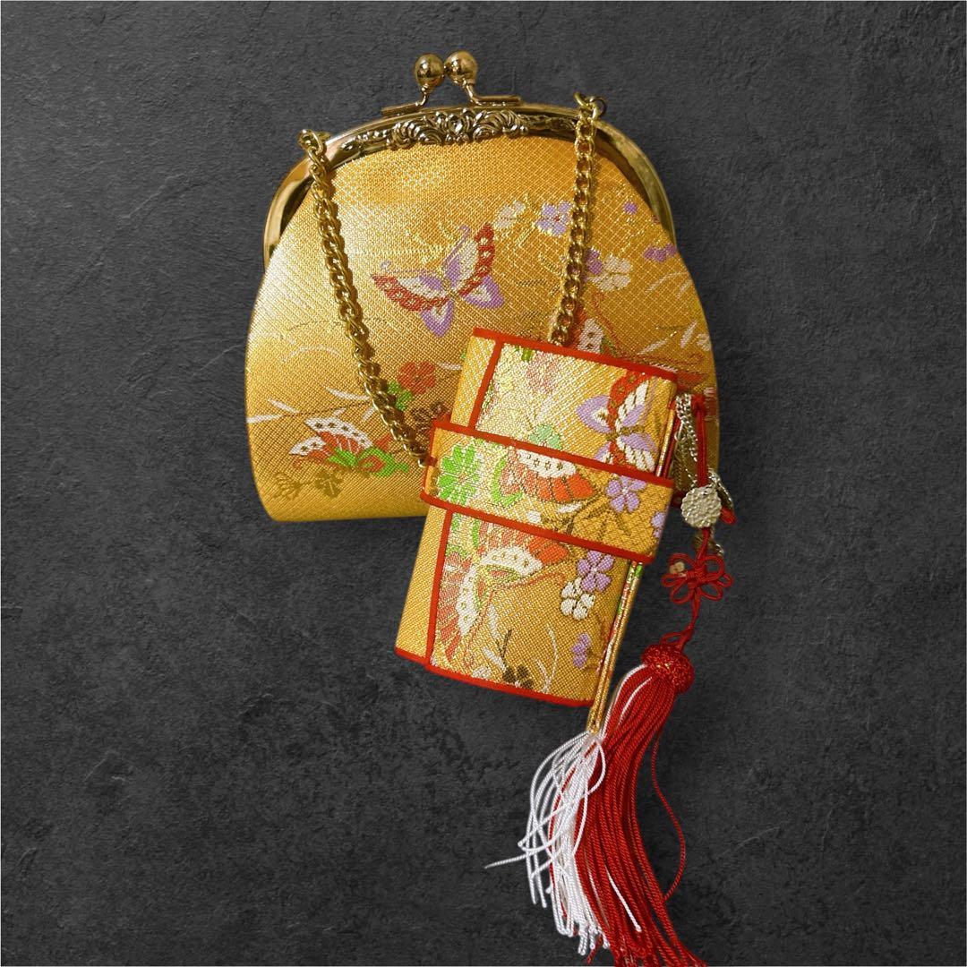 人気の鹿の子柄♡七五三　7歳　女の子　フルセット　一式　赤系　ゴールド