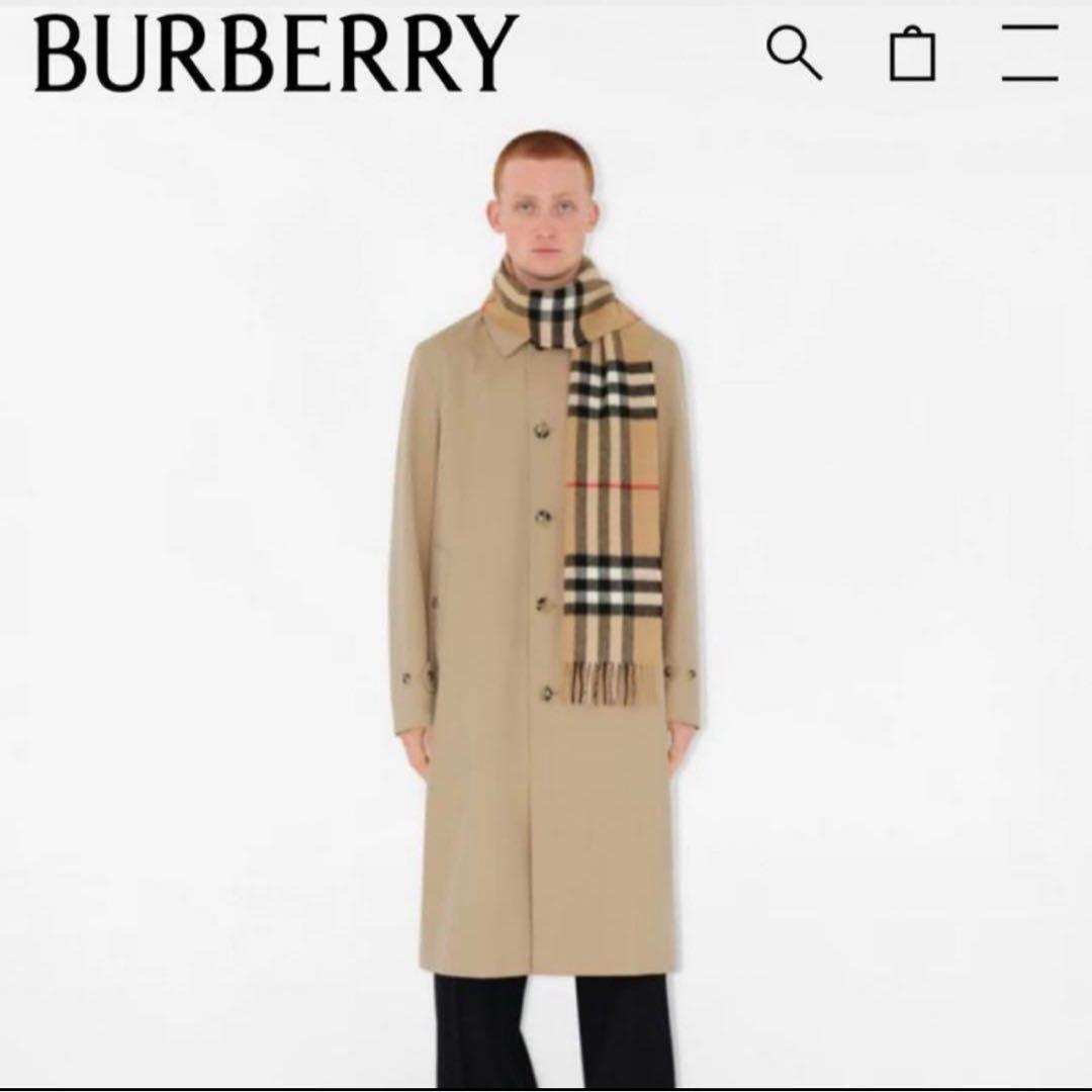 タグ付き新品　スコットランド製　カシミヤ100% マフラーBURBERRY