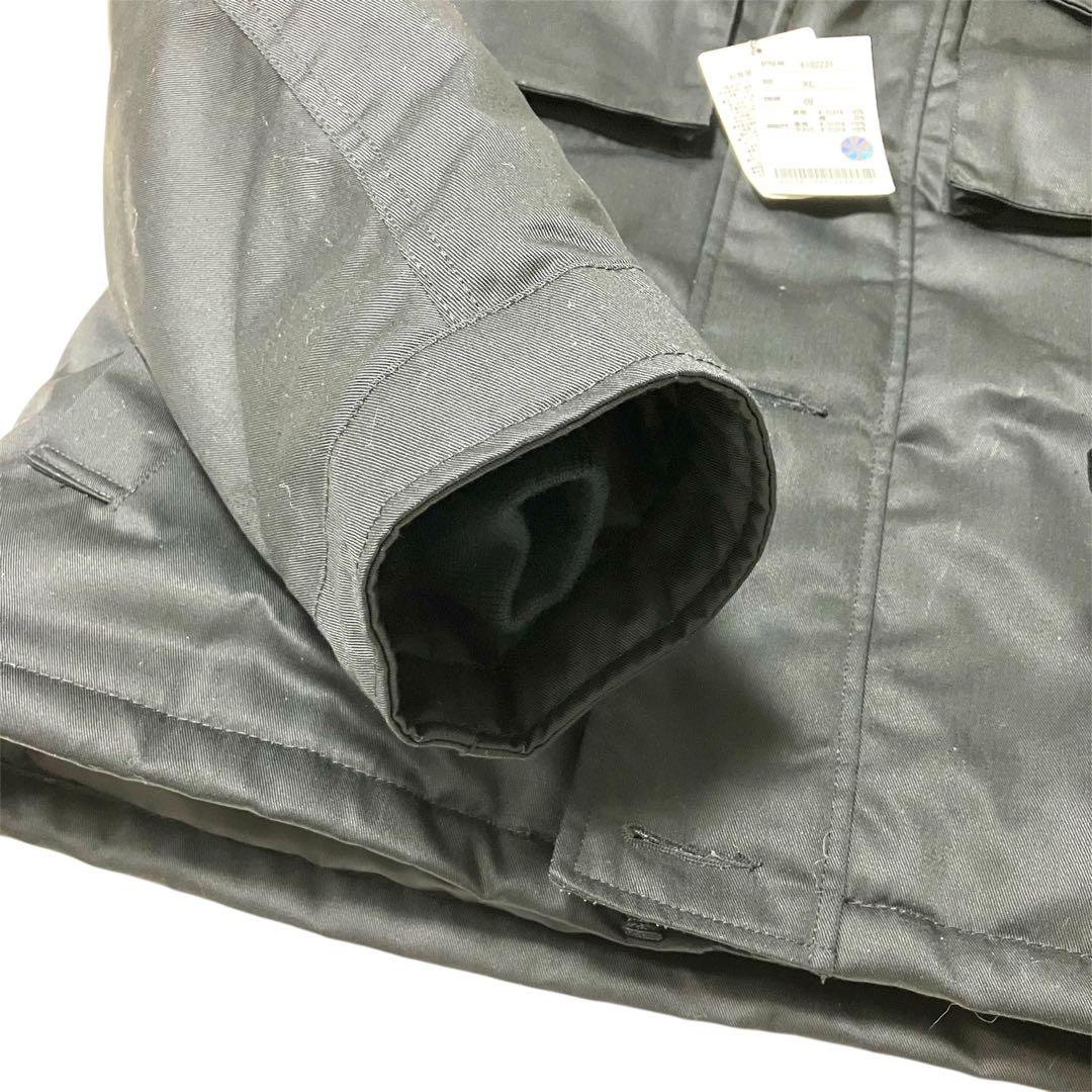 【未使用】AVIREX アヴィレックス ミリタリージャケット フード XL 黒