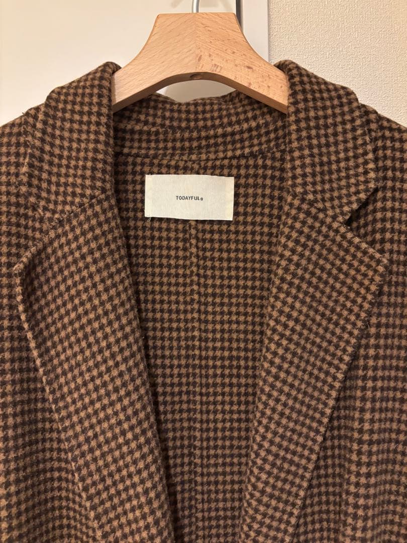 TODAYFUL Over Check Coat 38 オーバーチェックコート