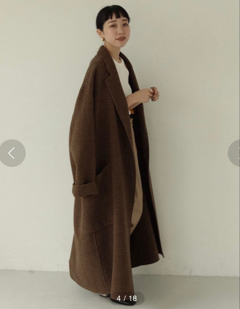 TODAYFUL Over Check Coat 38 オーバーチェックコート