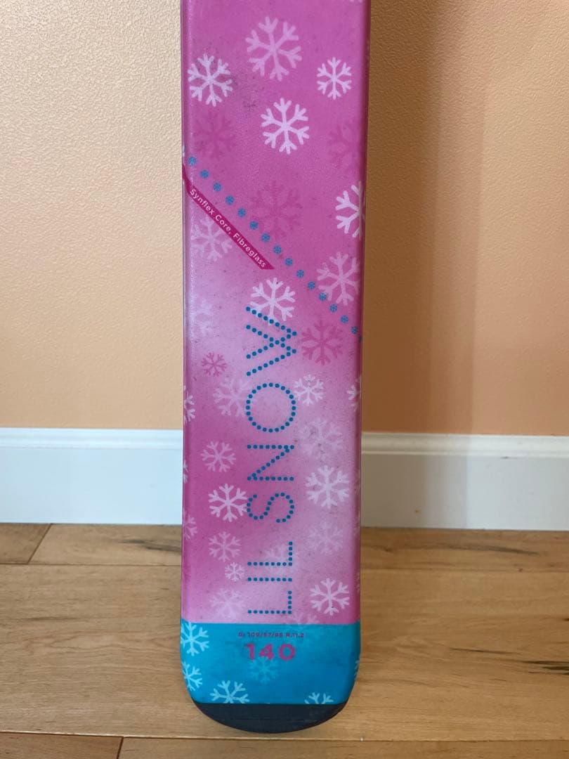 スキー板 エランELAN 140cm ストック 95cmセット 子ども用