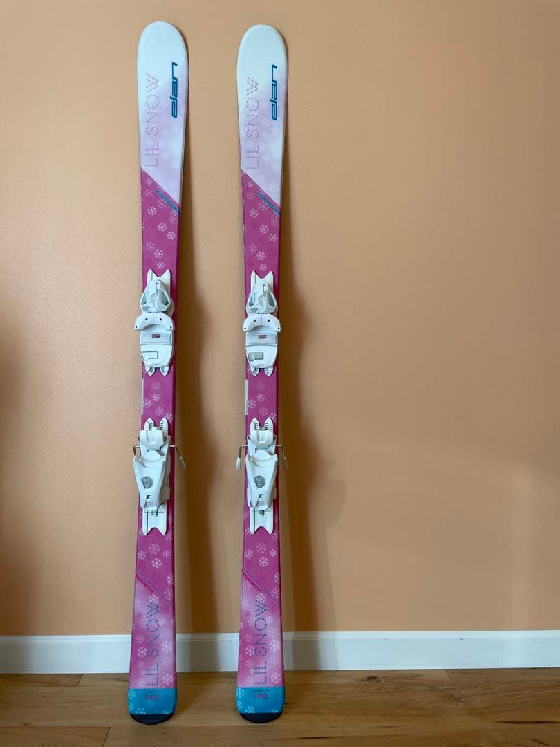 スキー板 エランELAN 140cm ストック 95cmセット 子ども用