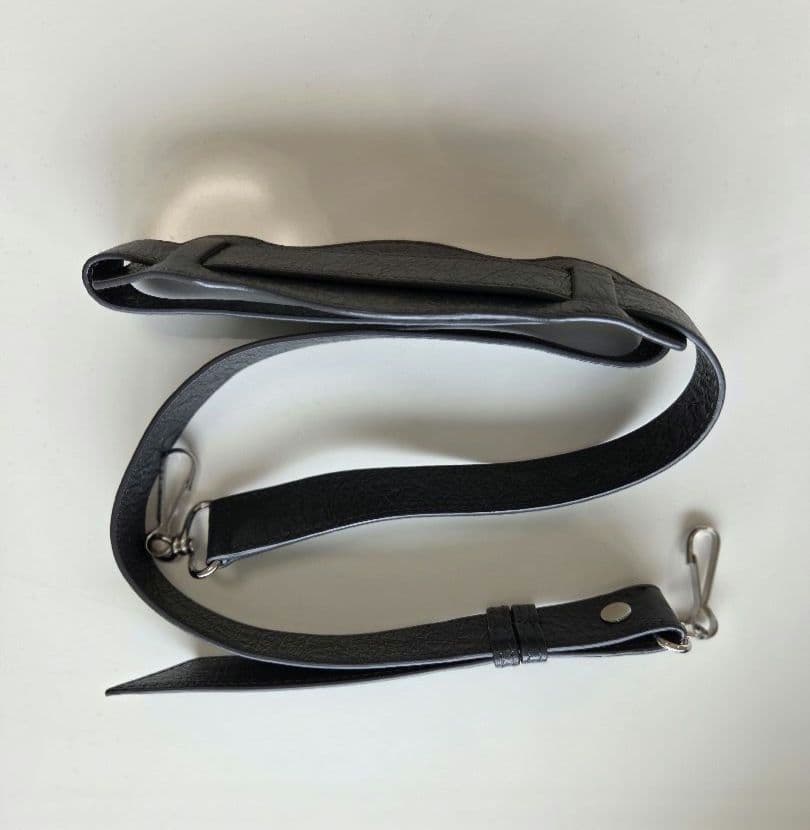 バレンシアガ クラシックシティ レザー グレー ミラー付き 2way