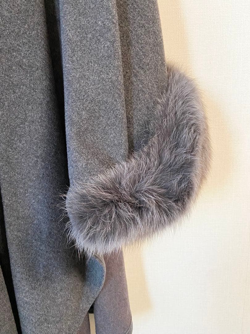 a*a様 美品TURKIS TUKKUポンチョ カシミヤ＆フォックスファー　コー