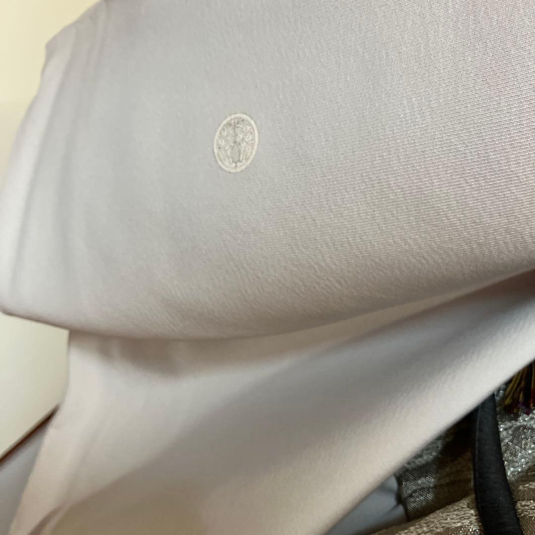 m*c様 皇室献上作家、熊谷慶雲作 グレー 雪の中の梅の花 付け下げ三つ紋いり