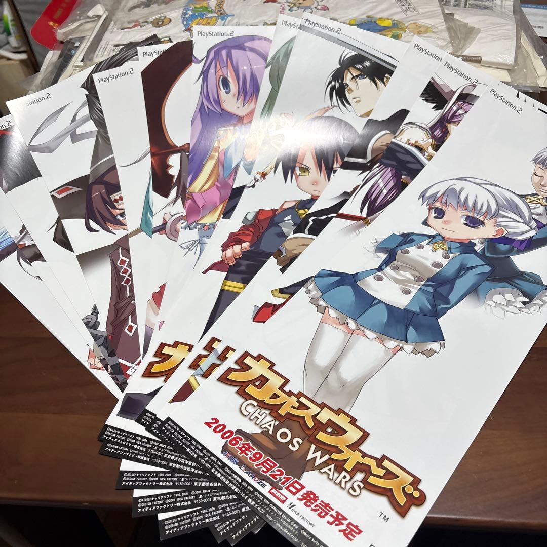 美品　ps2 カオスウォーズ　店頭　販促　ポスター　非売品　12枚セット
