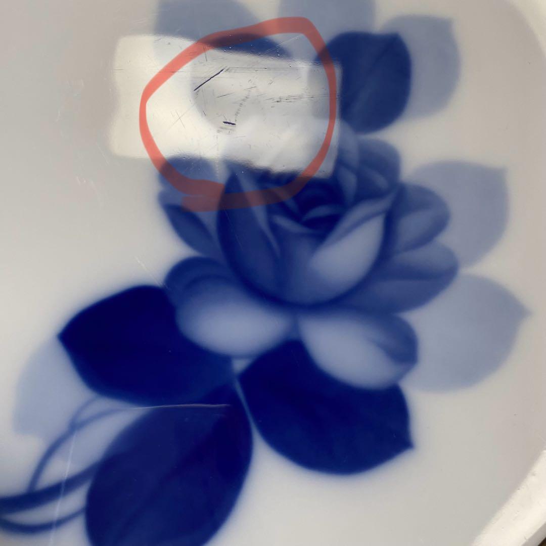 大倉陶園☆ブルーローズ☆ディナープレート☆ミート皿5枚☆日常に