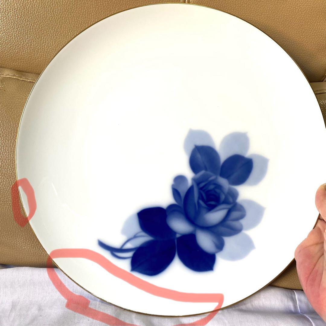 大倉陶園☆ブルーローズ☆ディナープレート☆ミート皿5枚☆日常に