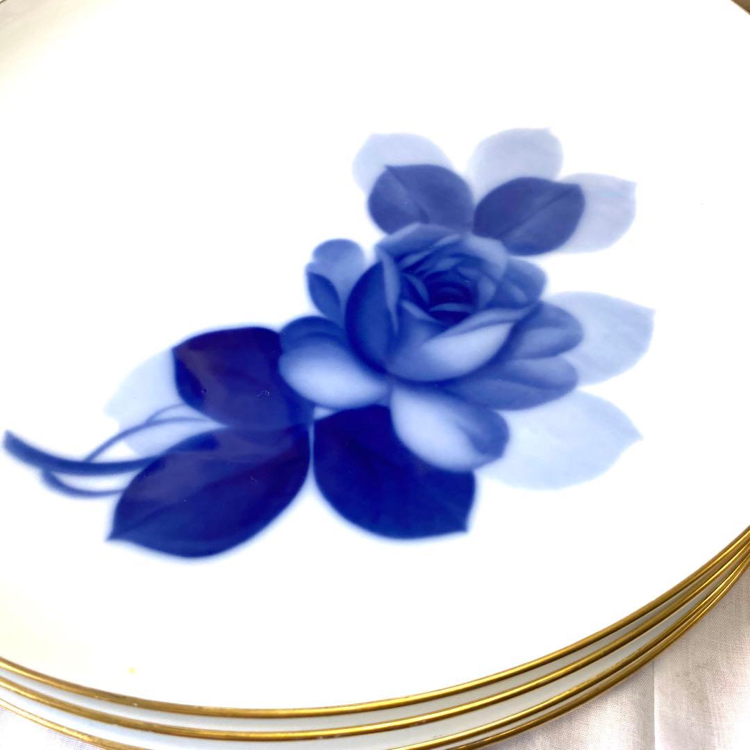 大倉陶園☆ブルーローズ☆ディナープレート☆ミート皿5枚☆日常に