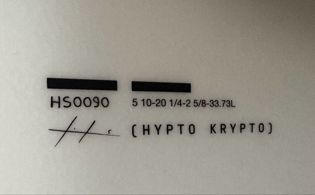 ハイデンシティシェイプス HYPTO KRYPTO 5'10\"