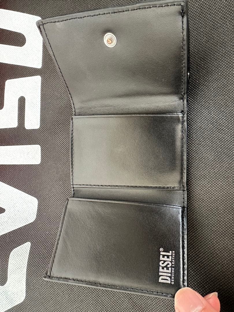 DIESEL ブラック 三つ折り　財布